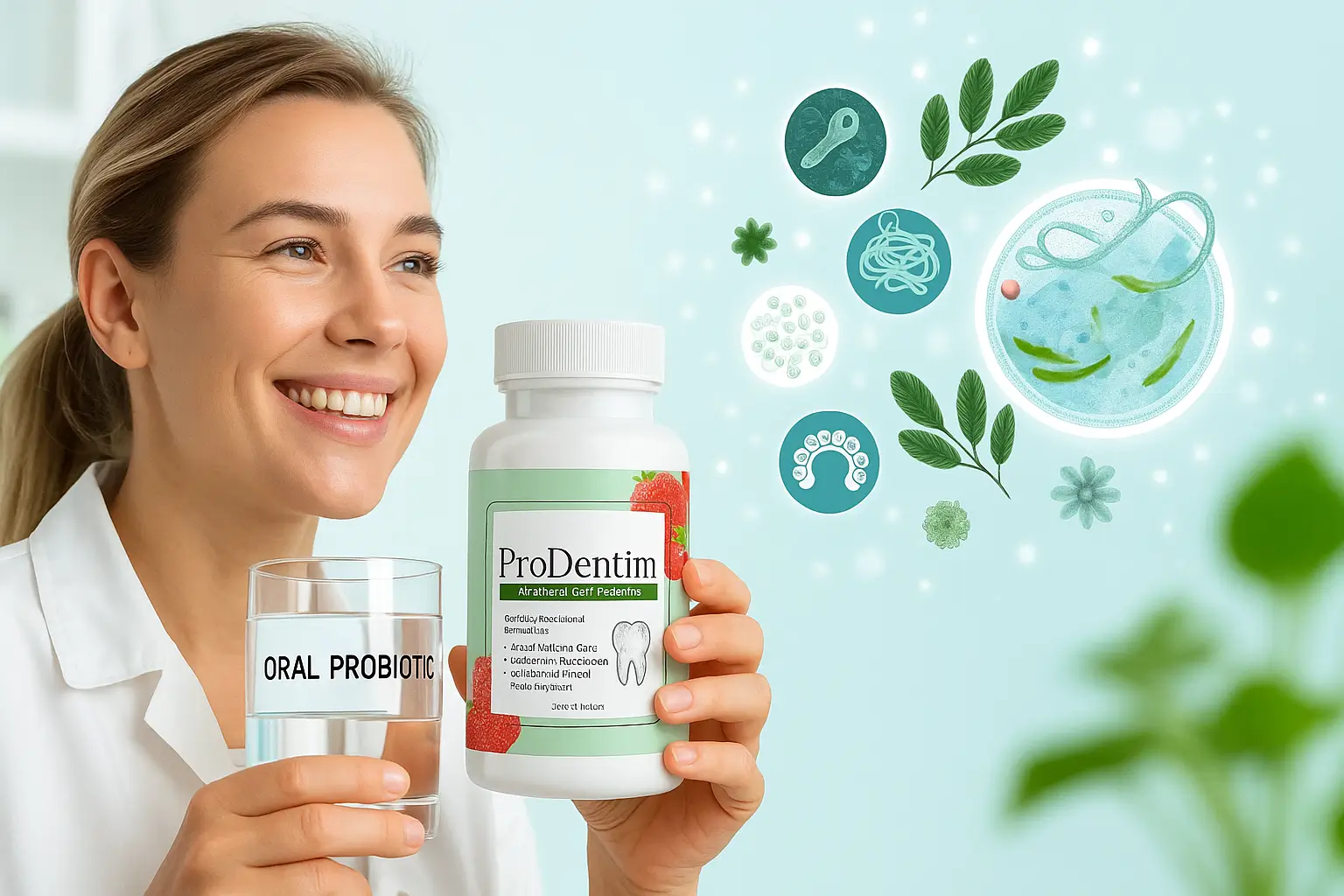 Oral probiotic supplement for bad breath relief